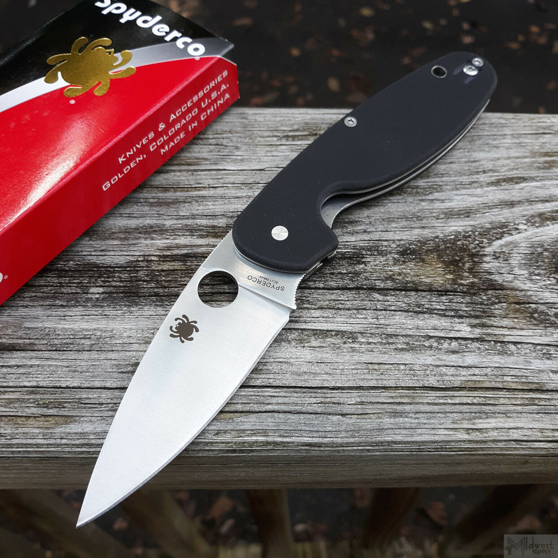 Spyderco Emphasis Linerlock Folding Knife 3.63" 8Cr13MoV Steel Blade G10 Handle 245GP -Spyderco - Survivor Hand Precision Knives & Outdoor Gear Store