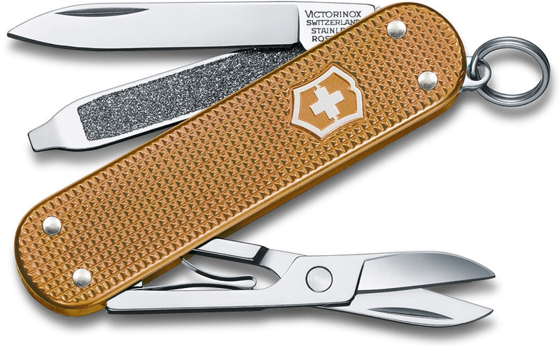 Victorinox Classic SD Multi Tool Pocket Knife Wet Sand Toothpick Brown Alox Handle 06221255G -Victorinox - Survivor Hand Precision Knives & Outdoor Gear Store