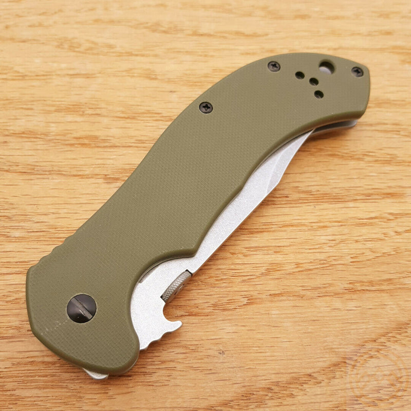 Kershaw Emerson CQC-10K Folding Knife 3 ½" 8Cr14MoV Steel Blade Green G10 Handle 6030 -Kershaw - Survivor Hand Precision Knives & Outdoor Gear Store