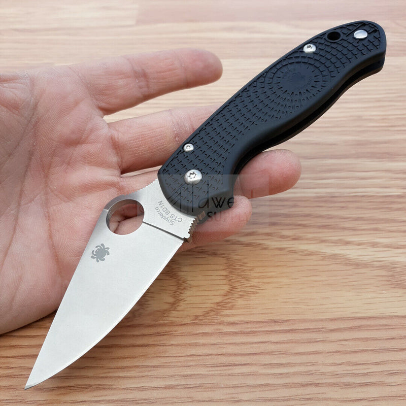 Spyderco Para 3 Folding Knife 3" Satin Finish CTS-BD1 Steel Blade FRN Handle C223PBK -Spyderco - Survivor Hand Precision Knives & Outdoor Gear Store