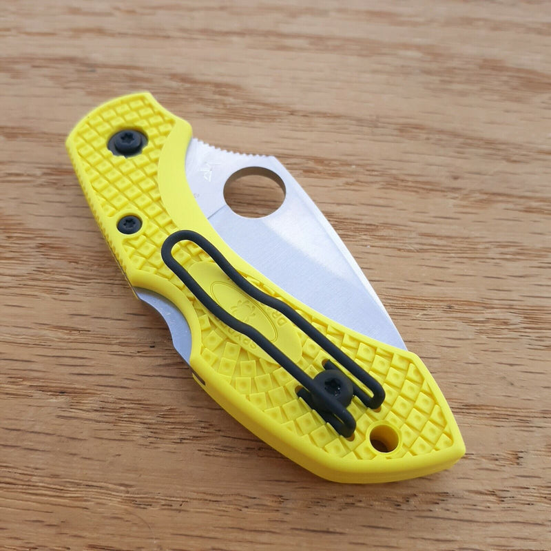 Spyderco Dragonfly 2 Salt Folding Knife 2.37" H1 Steel Leaf Blade Yellow FRN Handle 28SYL2 -Spyderco - Survivor Hand Precision Knives & Outdoor Gear Store