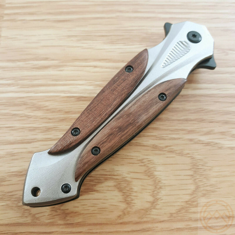 Boker Magnum Starfighter Folding Knife 3.75" 440A Steel Blade Cocobolo Wood 06RY069 -Boker Magnum - Survivor Hand Precision Knives & Outdoor Gear Store