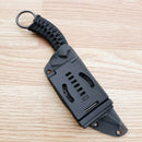 Bastinelli Creations Mako Fixed Knife 5" D2 Tool Steel Blade Black Cord Wrapped Handle S206W -Bastinelli Creations - Survivor Hand Precision Knives & Outdoor Gear Store