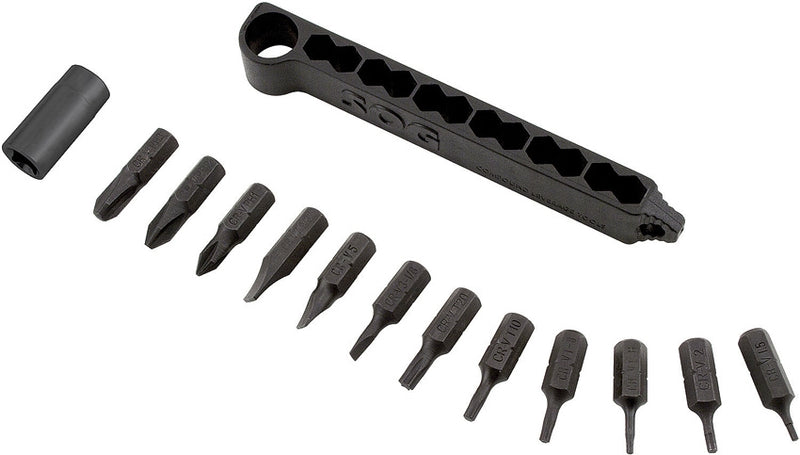 SOG Hex Bit Accessory Kit 12 Assorted Bits Socket-To-Hex-Bit Adapter And Sleeve HXB01 -SOG - Survivor Hand Precision Knives & Outdoor Gear Store