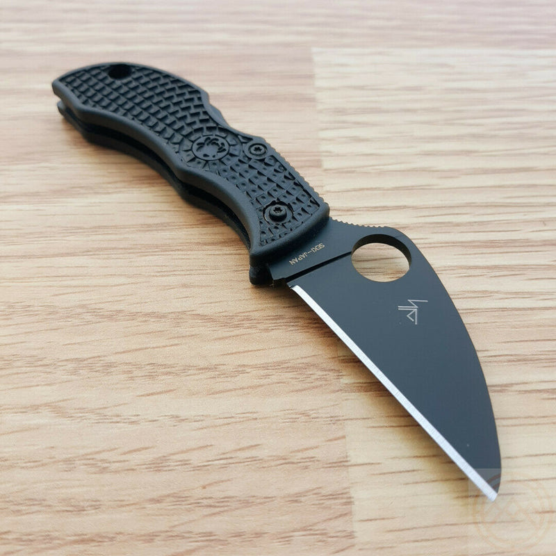 Spyderco Manbug Wharncliffe Pocket Knife 1.88 VG-10 Steel Blade Black FRN Handle MBKWPBK -Spyderco - Survivor Hand Precision Knives & Outdoor Gear Store