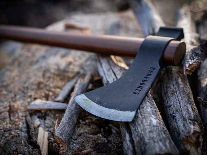 Barebones Living Woodsman Field Hatchet 6.25" 1055HC Steel Axe Head Beech Wood Handle RE2120 -Barebones Living - Survivor Hand Precision Knives & Outdoor Gear Store