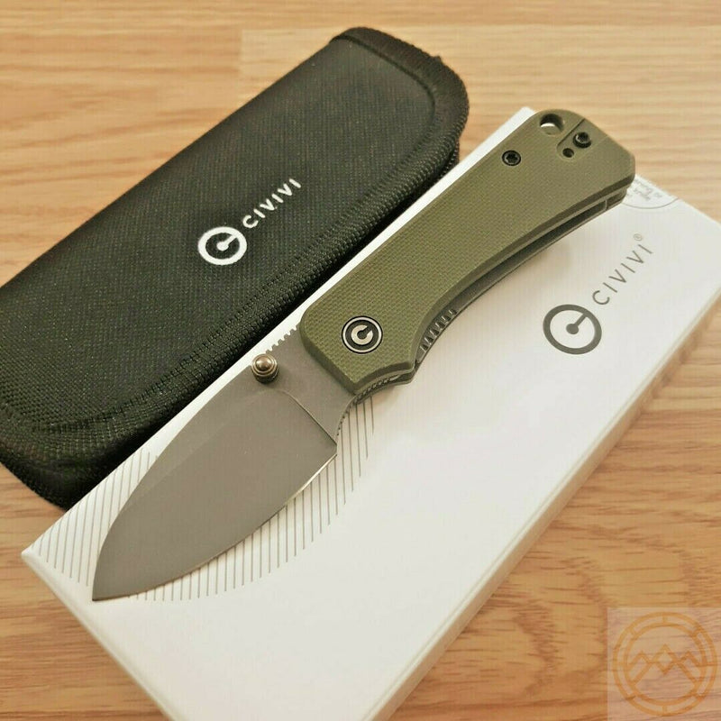 Civivi Baby Banter Linerlock Folding Knife 2.25" Nitro V Steel Blade Green G10 Handle 19068S5 -Civivi - Survivor Hand Precision Knives & Outdoor Gear Store