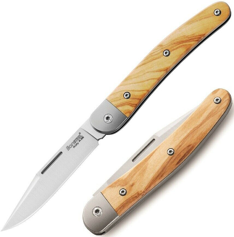 LionSTEEL Jack Folding Knife Satin Bohler M390 Steel Blade Olive Wood Handle JK1UL -LionSTEEL - Survivor Hand Precision Knives & Outdoor Gear Store