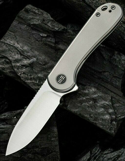We Knife Co Elementum Framelock Folding Knife 3" CPM-20CV Steel Blade Titanium Handle 18062X1 -We Knife Co - Survivor Hand Precision Knives & Outdoor Gear Store