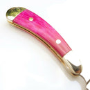 Rough Ryder Mini Tiny Razor Pocket Knife Stainless Smooth Pink Bone 1 7/8 Closed 1361 -Rough Ryder - Survivor Hand Precision Knives & Outdoor Gear Store