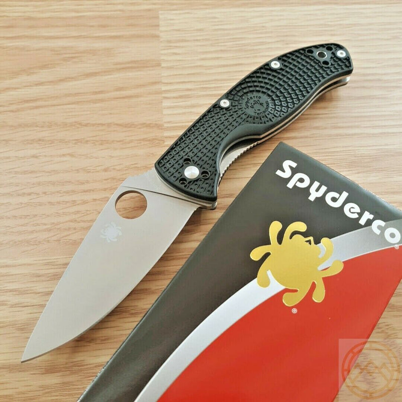 Spyderco Tenacious Linerlock Folding Knife 3.38" 8Cr13MoV Steel Blade FRN Handle C122PBK -Spyderco - Survivor Hand Precision Knives & Outdoor Gear Store