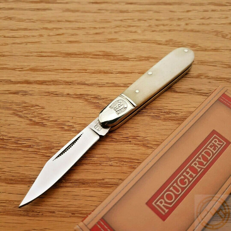 Rough Ryder Small Barlow Folding Knife 2" Stainless Steel Blade Bone Handle 127 -Rough Ryder - Survivor Hand Precision Knives & Outdoor Gear Store