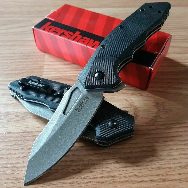 Kershaw Flitch A/O Linerlock Folding Knife 3.25" 8Cr13MoV Steel Black G10 Handle 3930 -Kershaw - Survivor Hand Precision Knives & Outdoor Gear Store