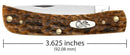 Case XX Sod Buster Folding Knife 2.88" Chrome Vanadium Blade Amber Bone Handle 30092 -Case Cutlery - Survivor Hand Precision Knives & Outdoor Gear Store
