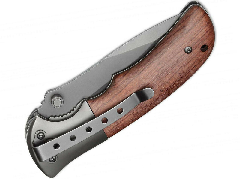 Boker Magnum Co Operator Folding Knife 3.5" 440A Stainless Steel Blade Wood Handle 01MB864 -Boker Magnum - Survivor Hand Precision Knives & Outdoor Gear Store