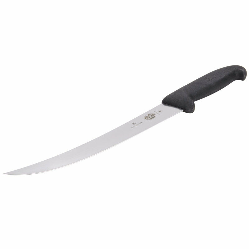 Victorinox Curved Butcher Kitchen Breaking Knife 10" Blade Black Fibrox Handle 5720325 -Victorinox - Survivor Hand Precision Knives & Outdoor Gear Store