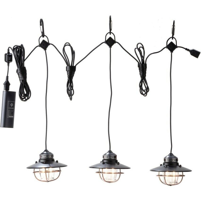 Barebones Living Edison String Lights Bronze 4.25" x 3.25" Water Resistant Powder-Coated Steel Construction RE265 -Barebones Living - Survivor Hand Precision Knives & Outdoor Gear Store