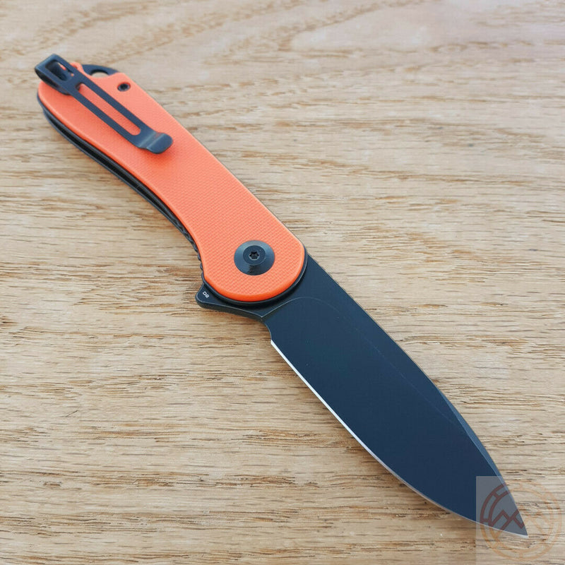 Civivi Elementum Linerlock Folding Knife 3" D2 Steel Blade Orange G10 Handle 907Y -Civivi - Survivor Hand Precision Knives & Outdoor Gear Store