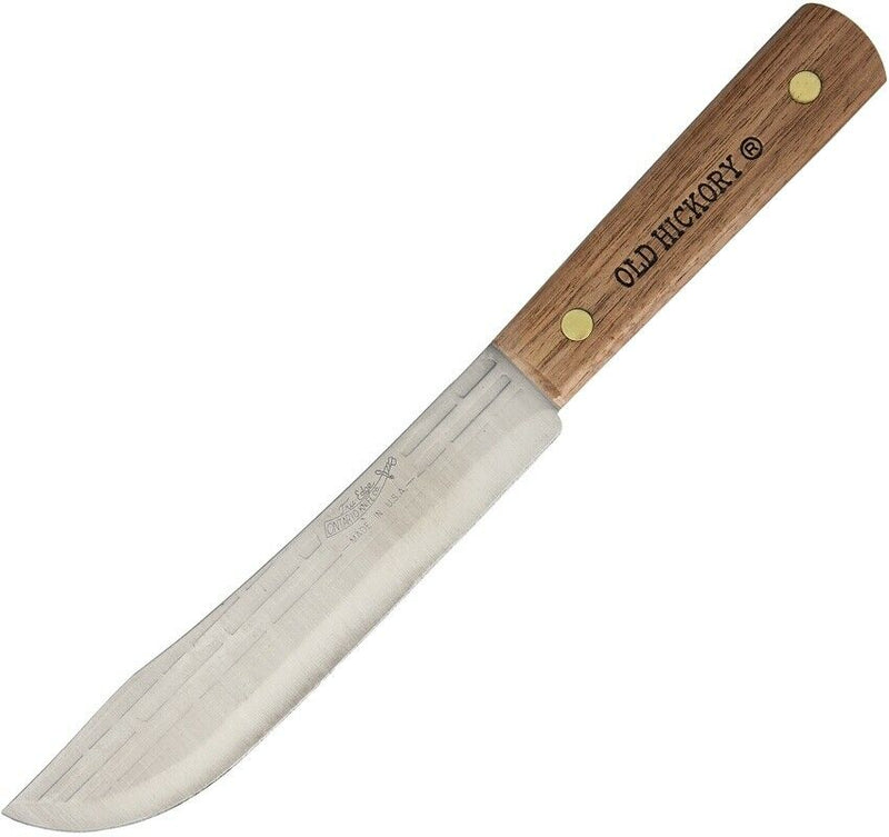 Old Hickory 2nd Kitchen Butcher Knife 7" Carbon Steel Blade Brown Wood Handle 77X -Old Hickory - Survivor Hand Precision Knives & Outdoor Gear Store