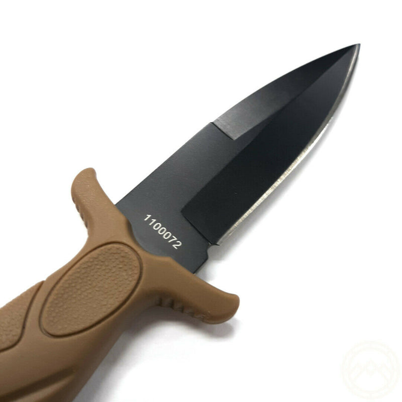 Smith & Wesson Boot Knife 3" Stainless Steel Blade Tan Rubber Handle 1100072 -Smith & Wesson - Survivor Hand Precision Knives & Outdoor Gear Store