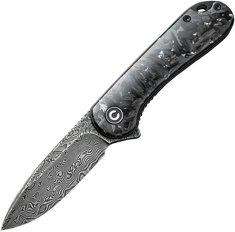 Civivi Elementum Liner Folding Knife 3" Damascus Steel Blade Carbon Fiber Handle 907CDS2 -Civivi - Survivor Hand Precision Knives & Outdoor Gear Store