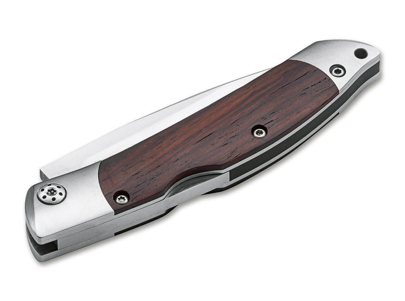 Boker Plus Caballero Lock Folding Knife 3" D2 Tool Steel Blade Cocobolo Wood Handle 01BO239 -Boker Plus - Survivor Hand Precision Knives & Outdoor Gear Store