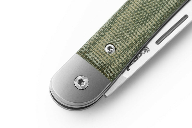 LionSTEEL Jack Liner Pocket Knife 3.03" M390 Steel Blade Green Micarta Handle JK2CVG -LionSTEEL - Survivor Hand Precision Knives & Outdoor Gear Store