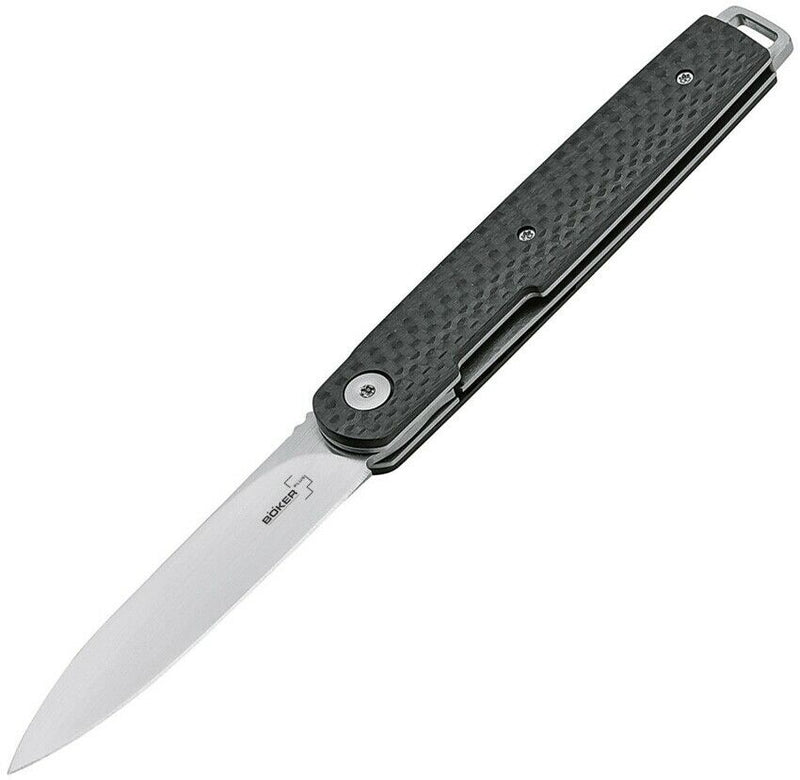 Boker LRF Folding Knife 3" Stainless Steel Blade Carbon Fiber Handle 01BO079 -Boker Plus - Survivor Hand Precision Knives & Outdoor Gear Store