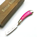 Rough Ryder Mini Tiny Razor Pocket Knife Stainless Smooth Pink Bone 1 7/8 Closed 1361 -Rough Ryder - Survivor Hand Precision Knives & Outdoor Gear Store