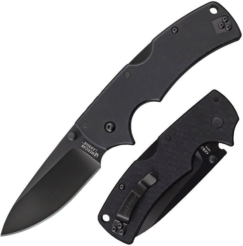 Cold Steel American Lawman Folding Knife 3.5" S35VN Steel Blade Black G10 Handle 58B -Cold Steel - Survivor Hand Precision Knives & Outdoor Gear Store