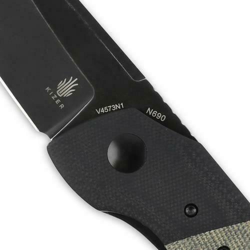 Kizer Cutlery In Yan Folding Knife 3.75" Bohler N690 Steel Blade Micarta Handle 4573N1 -Kizer Cutlery - Survivor Hand Precision Knives & Outdoor Gear Store