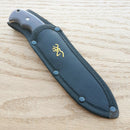 Browning Fixed Knife 4" Satin Finish Stainless Full Tang Blade Brown Wood Handle 0214 -Browning - Survivor Hand Precision Knives & Outdoor Gear Store