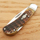 Rough Ryder Lockback Folding Knife 440 Steel Blade Amber Jigged Bone Handle 461 -Rough Ryder - Survivor Hand Precision Knives & Outdoor Gear Store