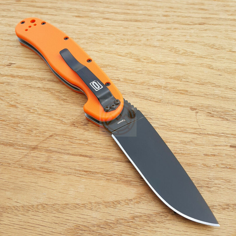 Ontario RAT I Linerlock Folding Knife 3.5" Stainless-Steel Drop Blade Orange 8846OR -Ontario - Survivor Hand Precision Knives & Outdoor Gear Store