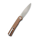 Civivi Stylum Folding Knife 3" 10Cr15CoMoV Steel Blade Brown Micarta Handle 20010BA -Civivi - Survivor Hand Precision Knives & Outdoor Gear Store