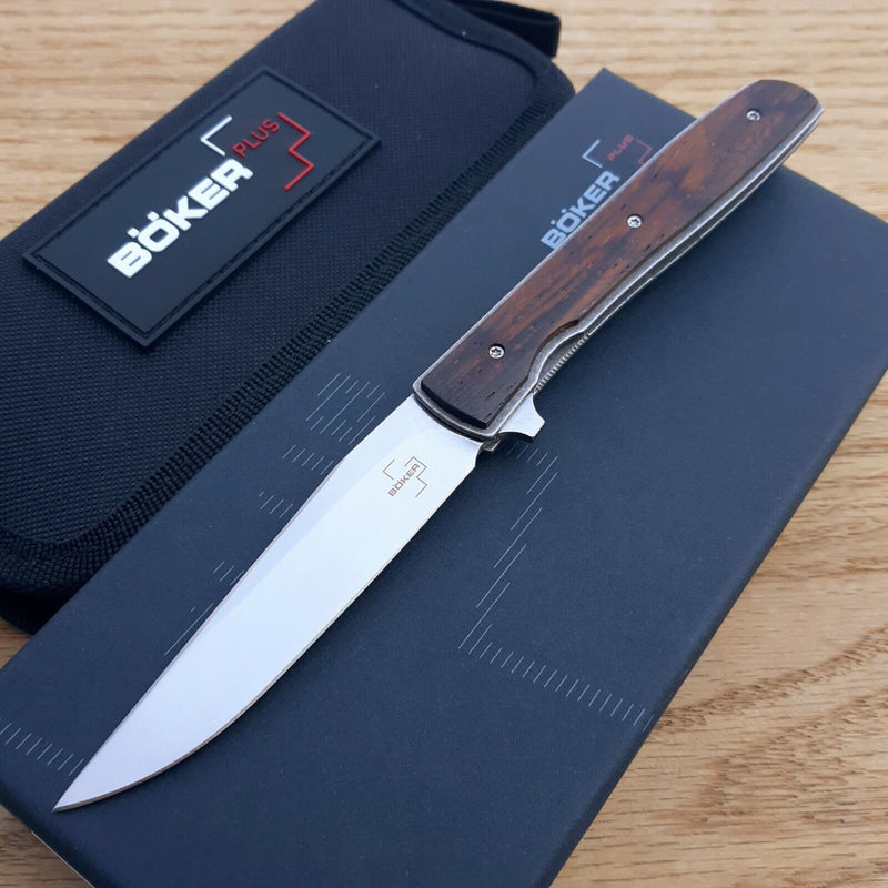 Boker Plus Urban Trapper Folding Knife 3.38" VG-10 Steel Blade Cocobolo Wood Handle 01BO734 -Boker Plus - Survivor Hand Precision Knives & Outdoor Gear Store