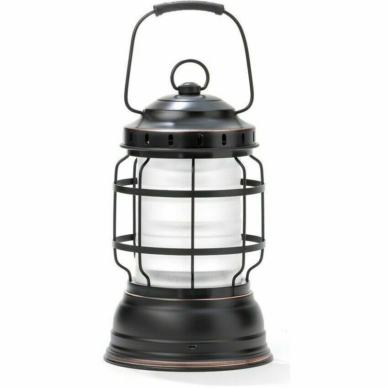 Barebones Living Forest Lantern Bronze 6" x 9.5" x 6" Rechargeable Stamped Steel/Rubber/Plastic Construction RE261 -Barebones Living - Survivor Hand Precision Knives & Outdoor Gear Store