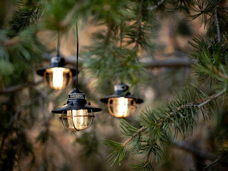 Barebones Living Edison String Lights Bronze 4.25" x 3.25" Water Resistant Powder-Coated Steel Construction RE265 -Barebones Living - Survivor Hand Precision Knives & Outdoor Gear Store