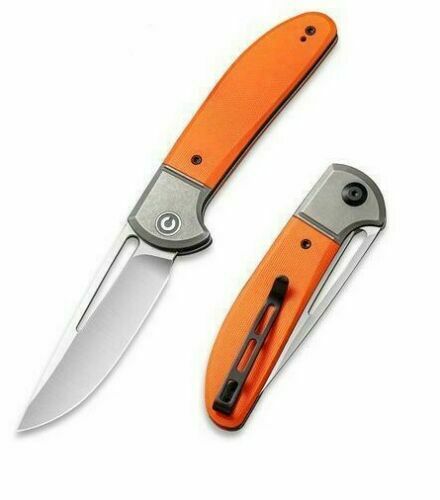 Civivi Trailblazer XL Folding Knife 3.5" D2 Tool Steel Blade Orange G10 Handle 2101B -Civivi - Survivor Hand Precision Knives & Outdoor Gear Store