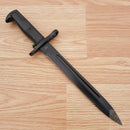 M1 Combat Knife 9.75" Black Stainless Steel Blade Black Grooved Stainless Handle 210933 -China Made - Survivor Hand Precision Knives & Outdoor Gear Store