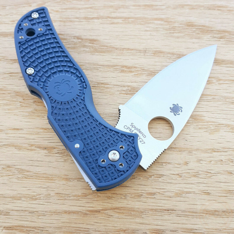 Spyderco Native 5 Folding Knife 3" SPY27 Stainless Blade Blue FRN Handle 41PCBL5 -Spyderco - Survivor Hand Precision Knives & Outdoor Gear Store