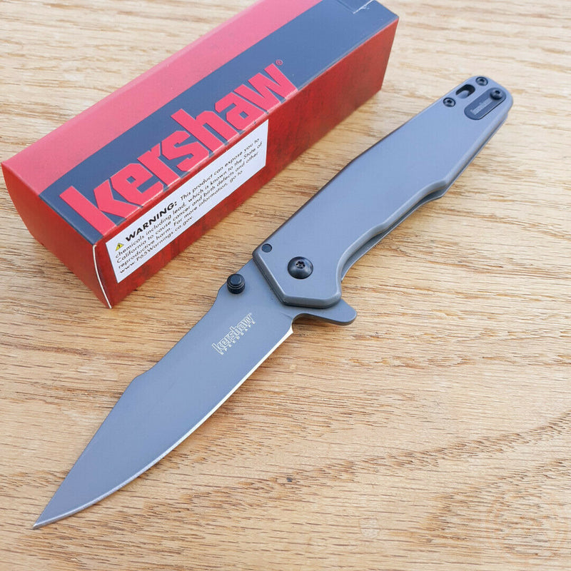 Kershaw Ferrite Knife 3.3" 8Cr13MoV Stainless Steel Blade & Gray Steel Handle -Kershaw - Survivor Hand Precision Knives & Outdoor Gear Store