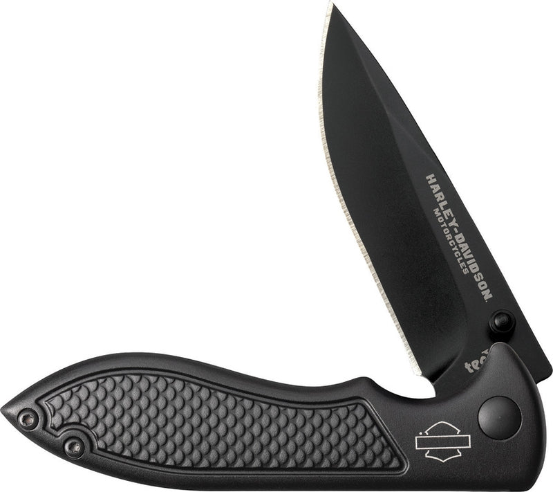 Case XX Harley TecX Linerlock Folding Knife 3" Stainless Steel Blade Black Aluminum Handle 52221 -Case Cutlery - Survivor Hand Precision Knives & Outdoor Gear Store