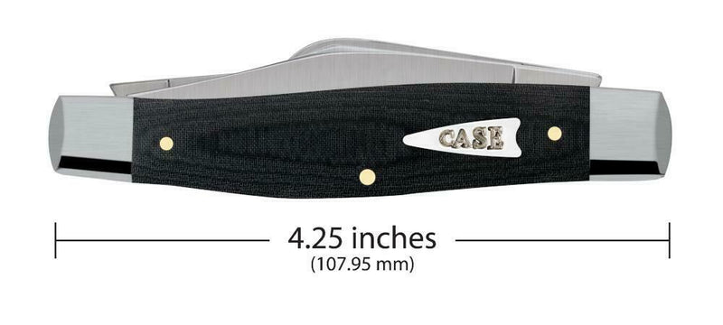 Case XX Stockman Pocket Knife Stainless Steel Blades Black Smooth Micarta Handle 27732 -Case Cutlery - Survivor Hand Precision Knives & Outdoor Gear Store