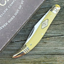 Rough Ryder Toothpick Folding Knife Carbon Steel Blade Yellow Synthetic Handle 1744 -Rough Ryder - Survivor Hand Precision Knives & Outdoor Gear Store