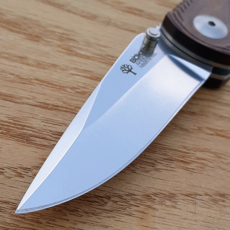 Boker Arbolito Gemini Folding Knife 3.5" Bohler N695 Steel Blade Guayacan Wood Handle 01BA001G -Boker - Survivor Hand Precision Knives & Outdoor Gear Store