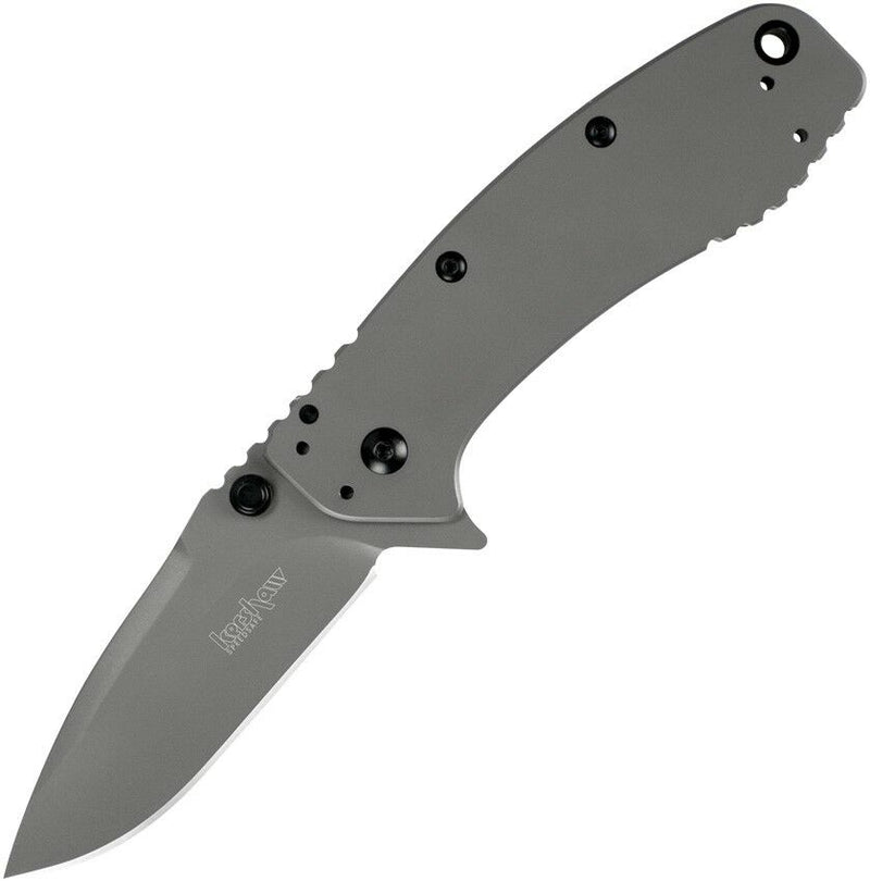 Kershaw Cryo II Folding Knife 3.38" 8Cr13MoV Steel Blade Gray Stainless Handle 1556TI -Kershaw - Survivor Hand Precision Knives & Outdoor Gear Store