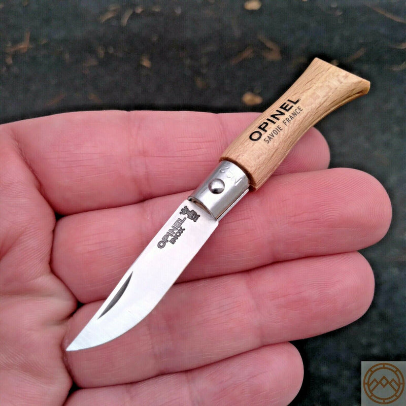 Opinel No 2 Folder Folding Knife 1.25" Stainless Steel Blade Beech Wood Handle 01070 -Opinel - Survivor Hand Precision Knives & Outdoor Gear Store