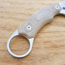 LionSTEEL H1 Skinner Fixed Knife 2.95" M390 Steel Blade Natural Canvas Handle H1CVN -LionSTEEL - Survivor Hand Precision Knives & Outdoor Gear Store