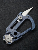 Civivi Polymorph Carabiner Keychain Titanium Multi Tool Blue Utility Blades 200453 -Civivi - Survivor Hand Precision Knives & Outdoor Gear Store